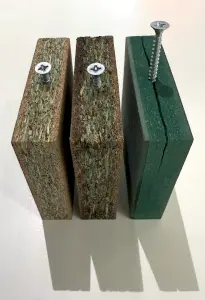 Test restults of internal screwing test. EN312 P5 can be re-screwed up to 6 times