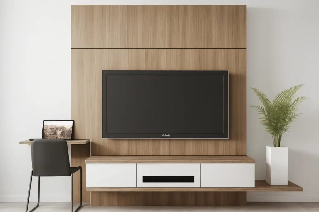 Wall-mounted TV Unit Study combination