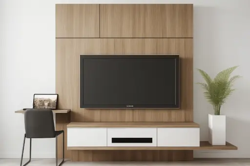 Wall-mounted TV Unit Study combination